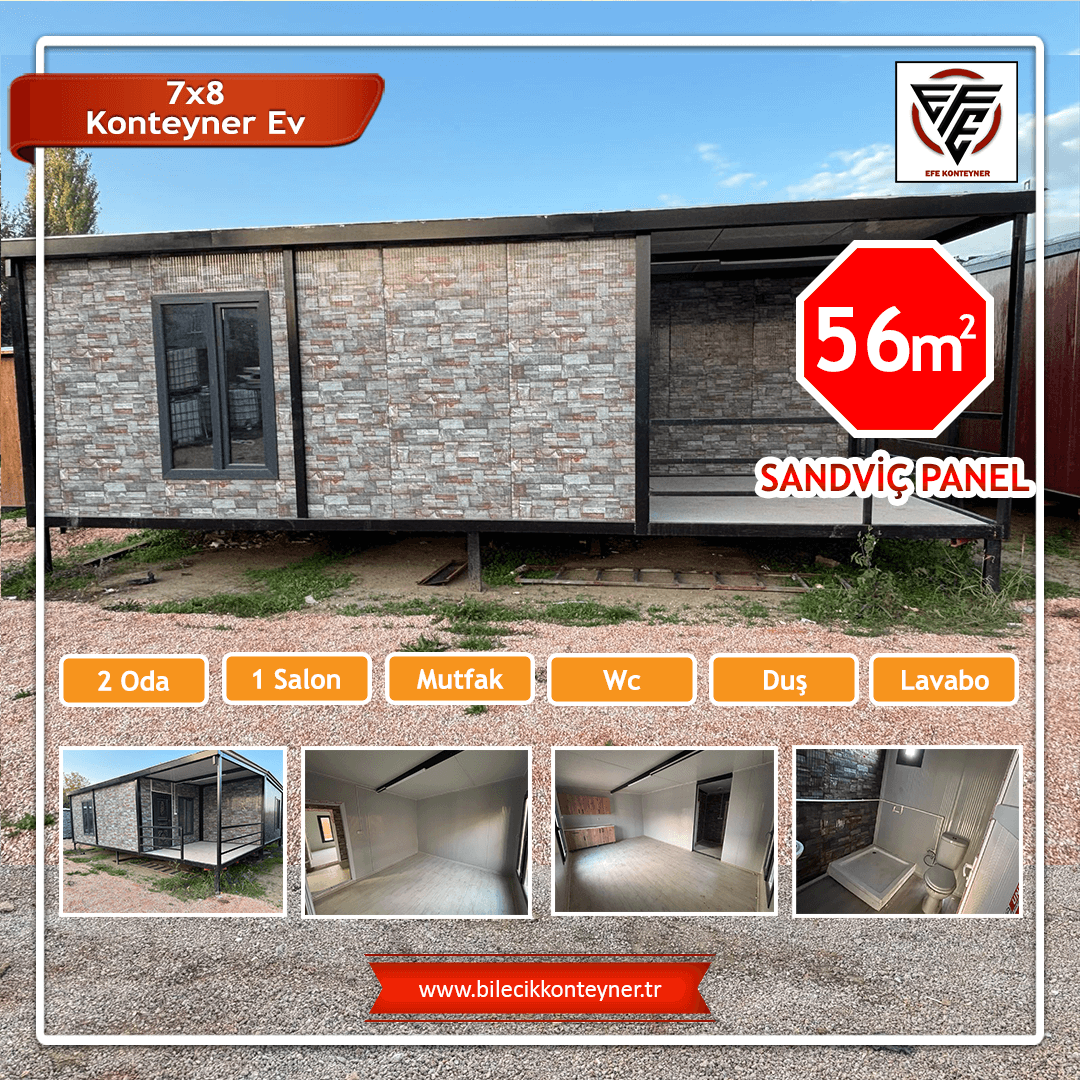7x8 Konteyner Ev Fiyatları